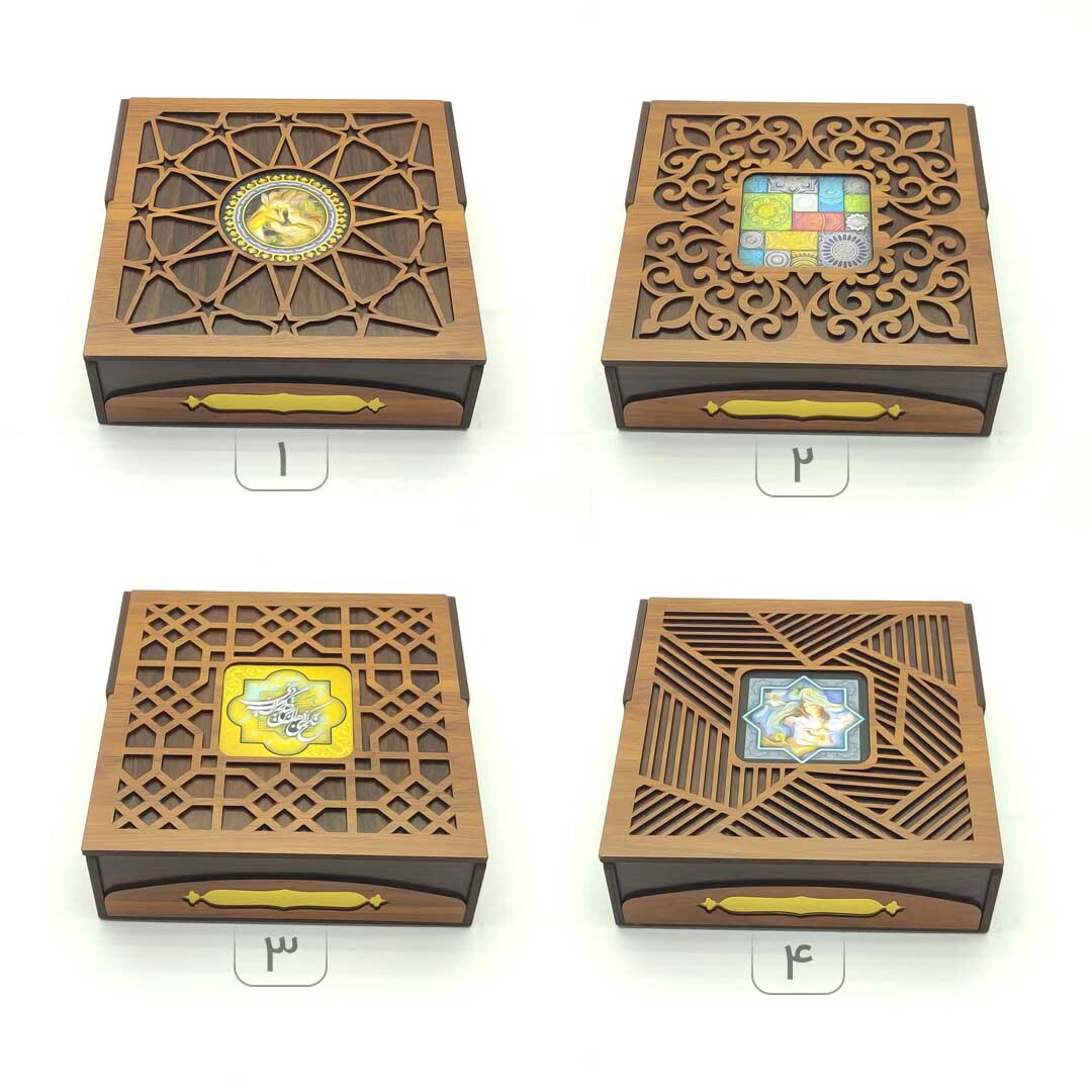  چهار مدل از جعبه های چوبی پذیرایی برند کیانلی 